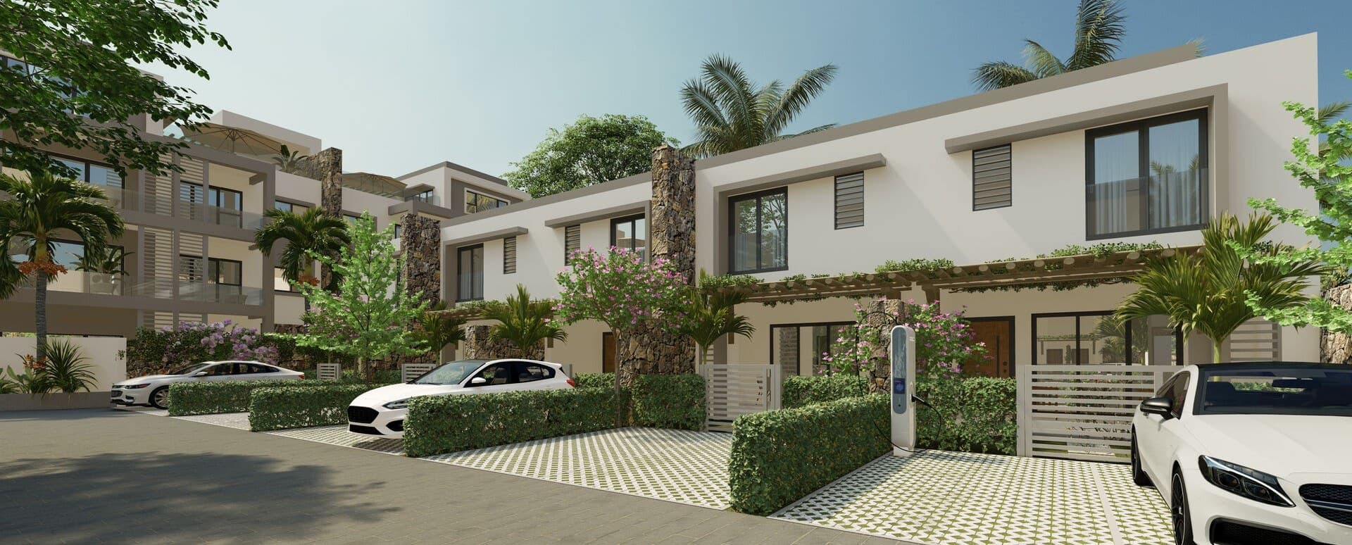 Luxury 3-Bedroom Townhouses in Tamarin — image 1
