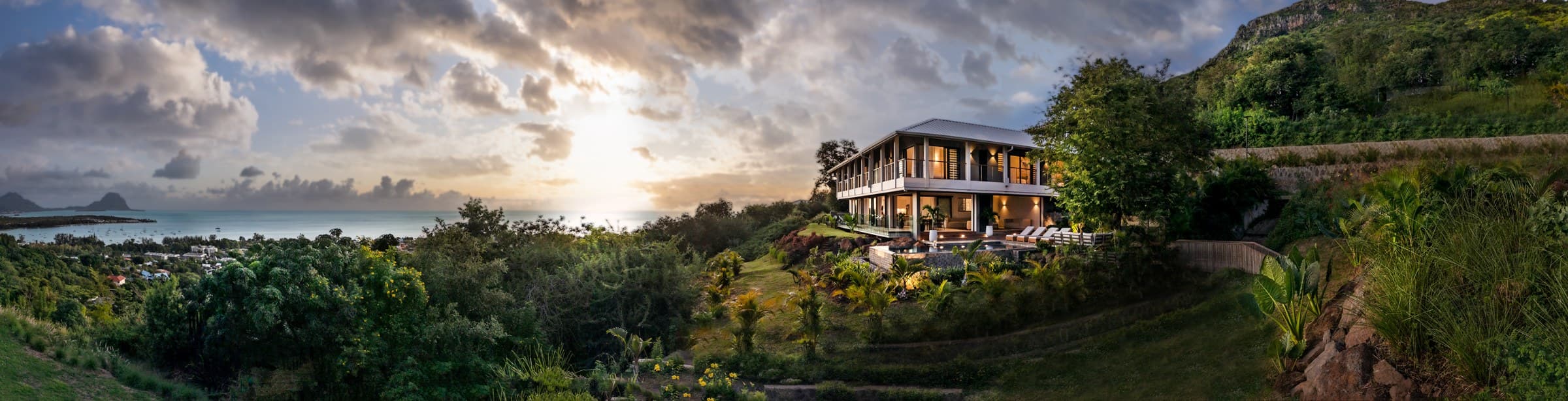 Luxurious 4-Bedroom Villa with Breathtaking Le Morne Views